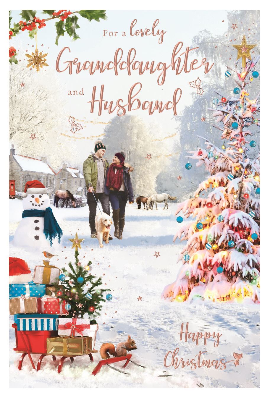 ICG Christmas Card Granddaughter & Husband – The Card Shop Hexham